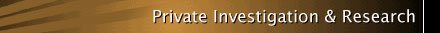 Private Investigation & Research